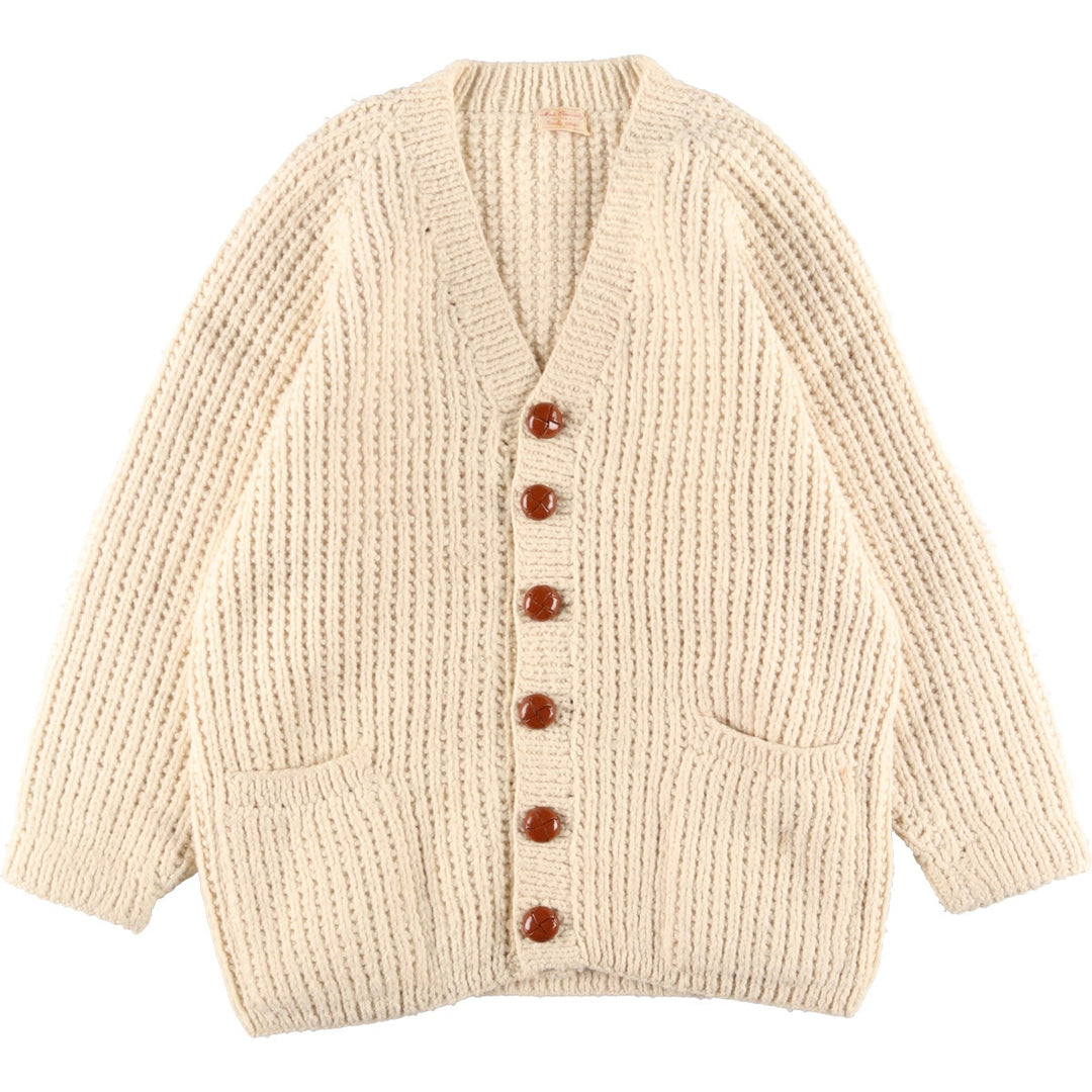 Dorothy Holmes ribbed wool knit cardigan, women's XL /eaa344774