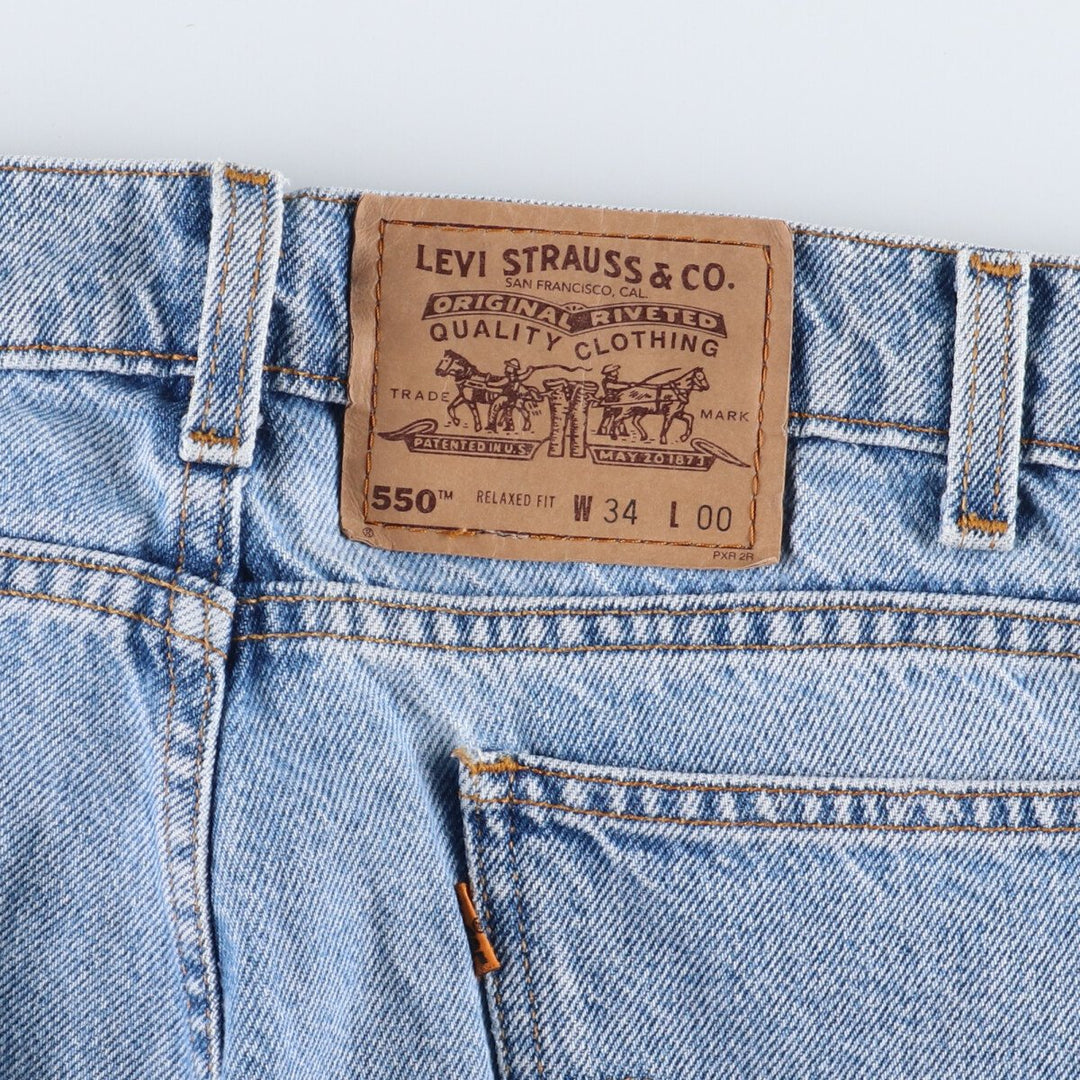 90'S Levi's 550 Relaxed Fit Denim Shorts, Men's, W34, Vintage / eaa345692