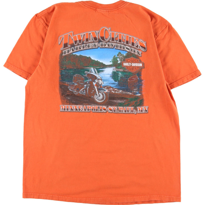 Harley-Davidson Double-sided Print Motorcycle Bike T-Shirt Men's L /eaa346077