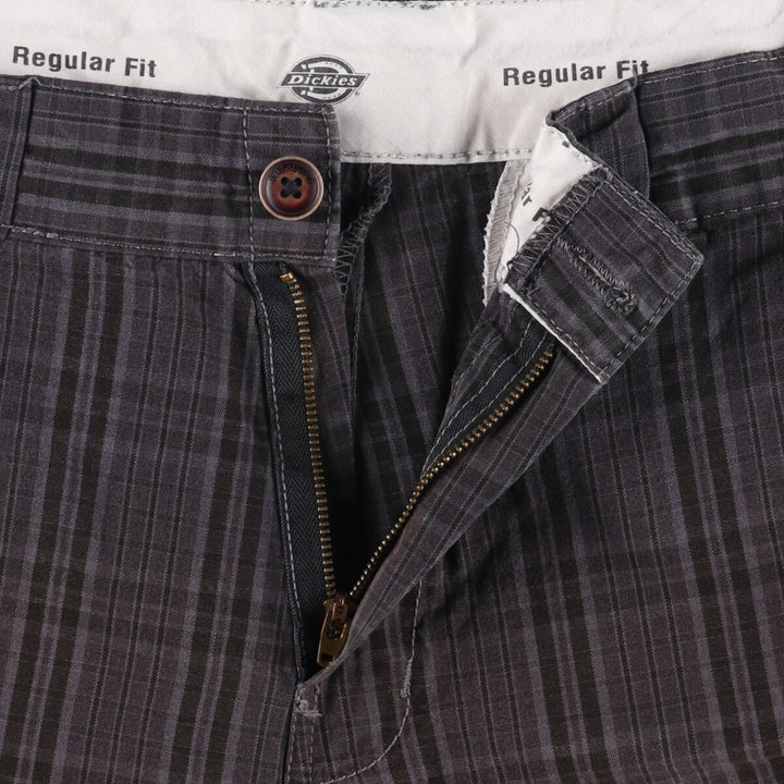 Dickies Regular Fit Check Pattern Work Shorts, Half Pants, Men's, W34 / eaa346126