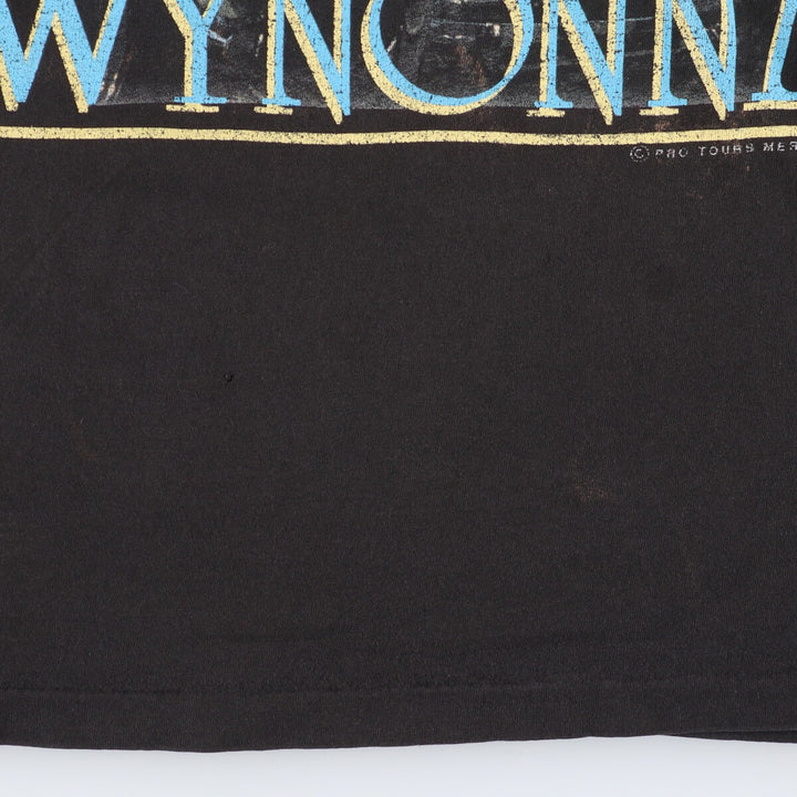 90'S Hanes WYNONNA Wynonna Judd double-sided print cut-off collar band T-shirt, made in USA, men's L /eaa346392