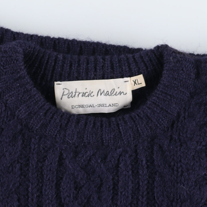 Patrick Malin Fisherman Aran Knit Sweater Men's XL Vintage /eaa346419