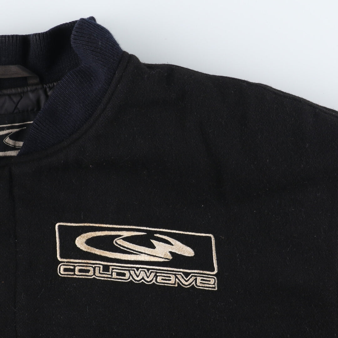 COLDWAVE Leather Sleeve Wool Stadium Jacket Award Jacket Varsity Jacket Men's L /eaa347416