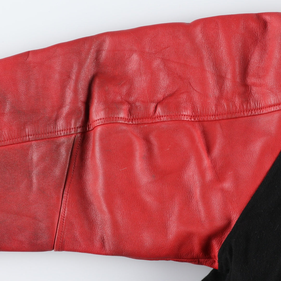 COLDWAVE Leather Sleeve Wool Stadium Jacket Award Jacket Varsity Jacket Men's L /eaa347416