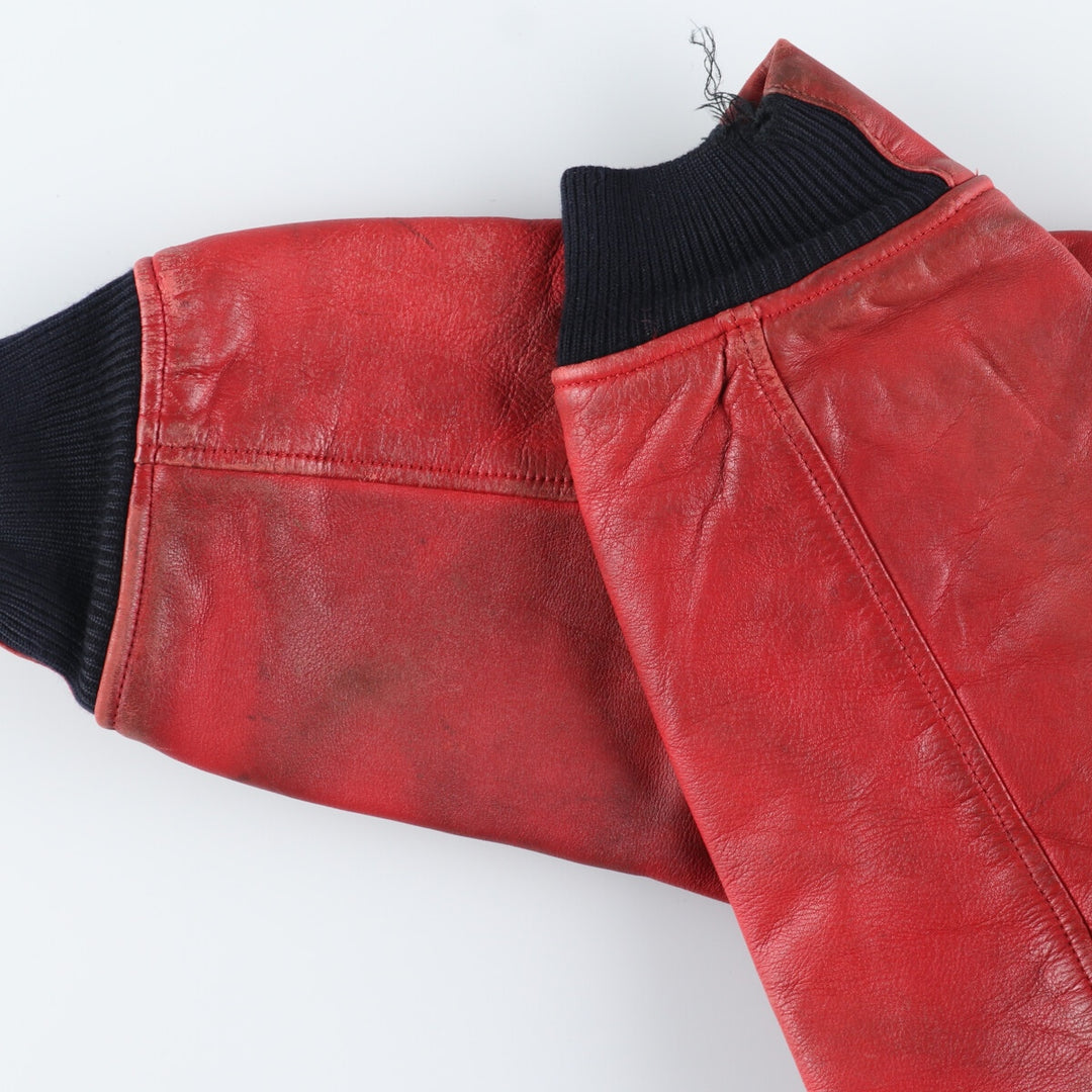 COLDWAVE Leather Sleeve Wool Stadium Jacket Award Jacket Varsity Jacket Men's L /eaa347416