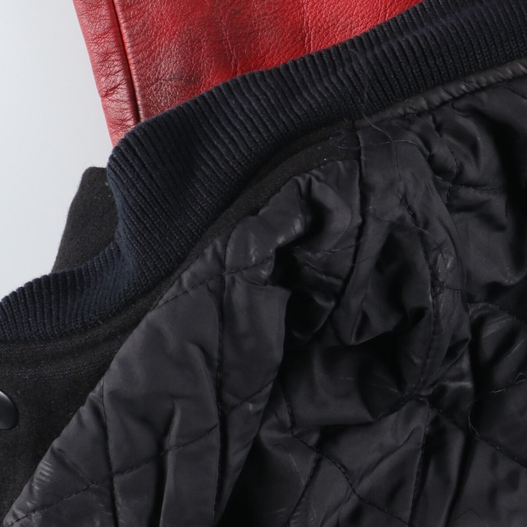 COLDWAVE Leather Sleeve Wool Stadium Jacket Award Jacket Varsity Jacket Men's L /eaa347416