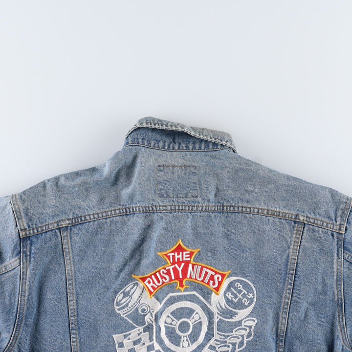 Lee Back Embroidered Denim Jacket G-Jean Men's XL /eaa347891