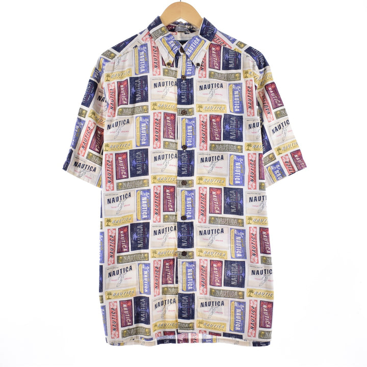 NAUTICA Button-down Hawaiian Aloha Shirt Men's XL /eaa348050