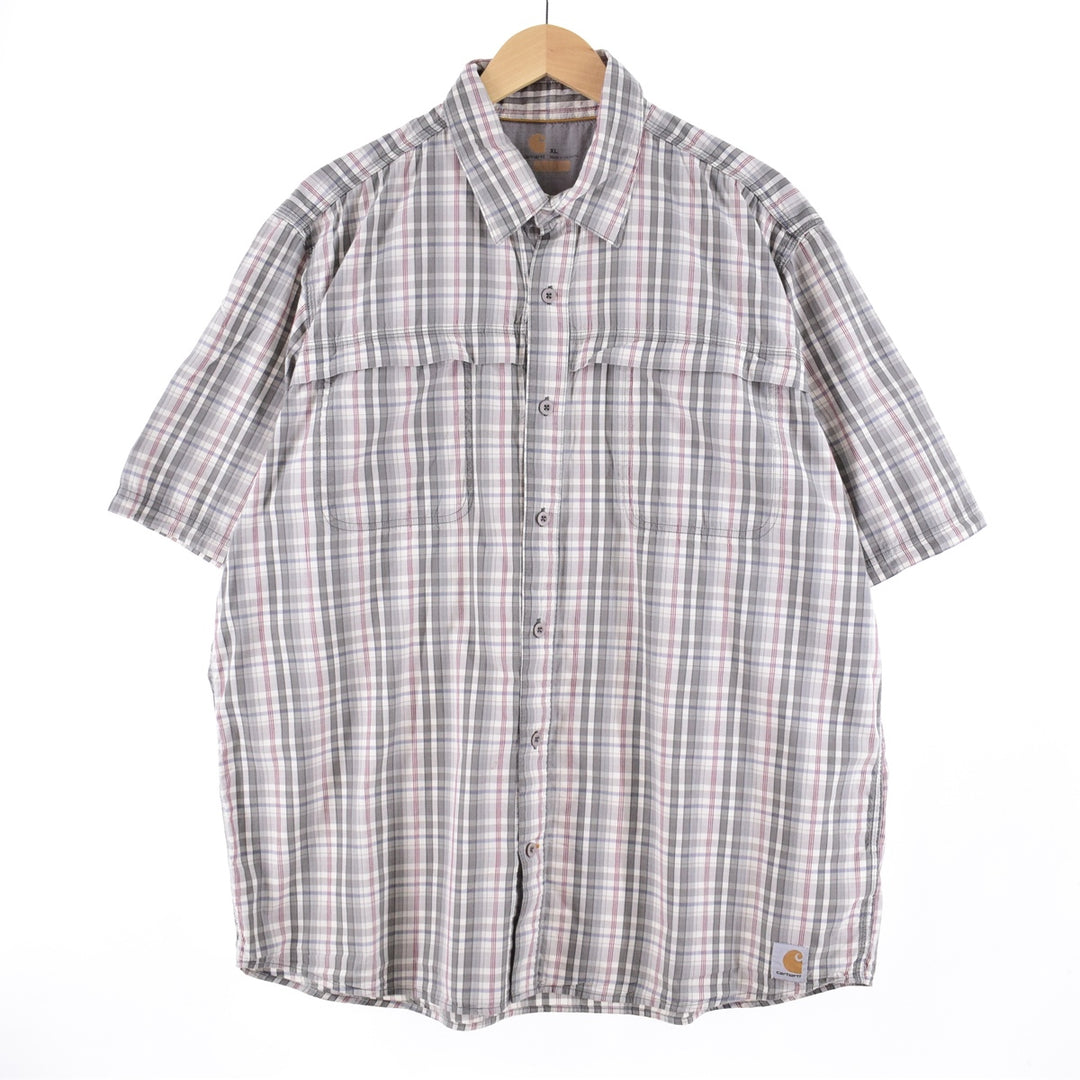 Carhartt RELAXED FIT short sleeve check shirt, men's XL /eaa348219