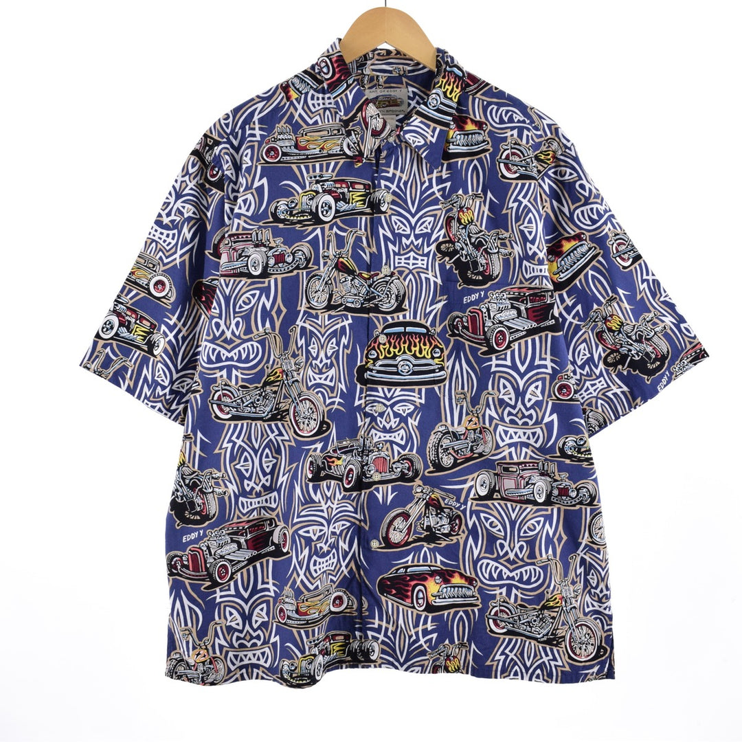 Reyn Spooner ART OF EDDY Y All-over Print Hawaiian Aloha Shirt, Men's XL /eaa348528