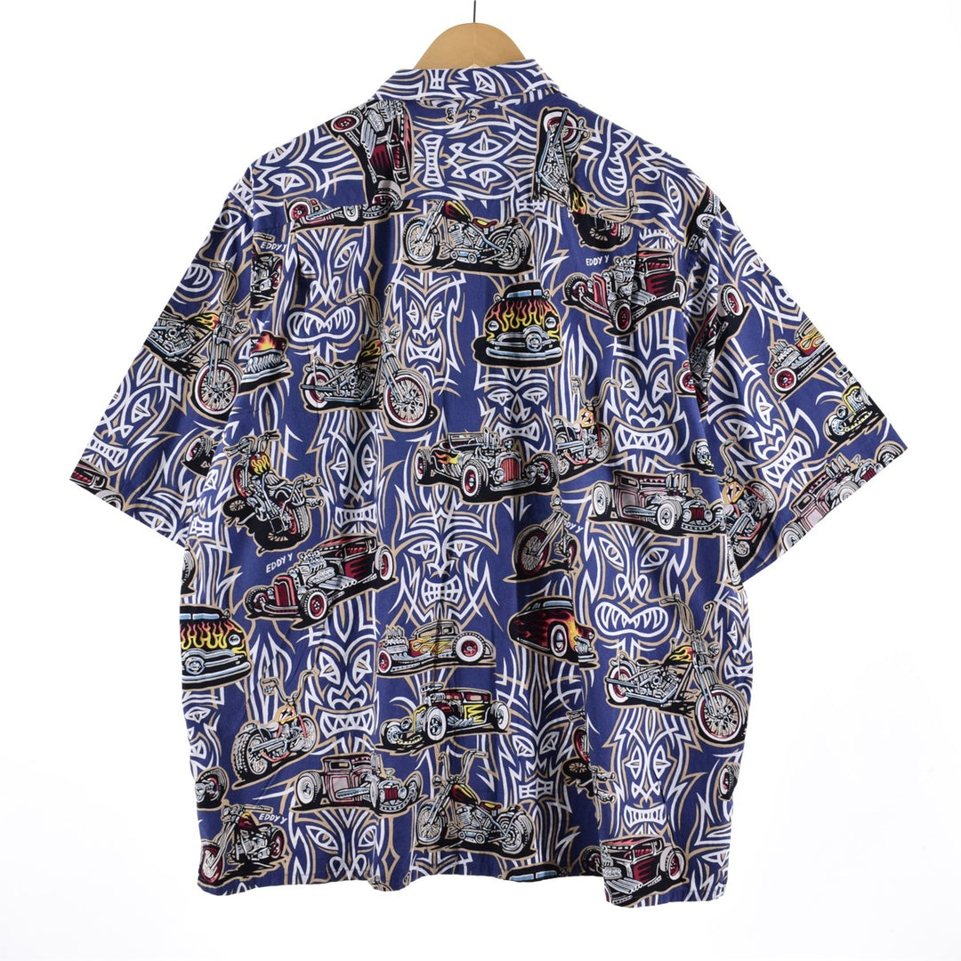 Reyn Spooner ART OF EDDY Y All-over Print Hawaiian Aloha Shirt, Men's XL /eaa348528