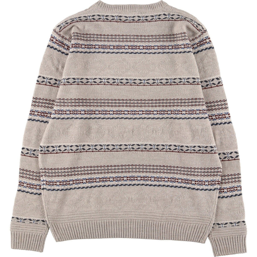 SPRINGFIELD All-over Pattern Acrylic Knit Sweater Men's L /eaa348633