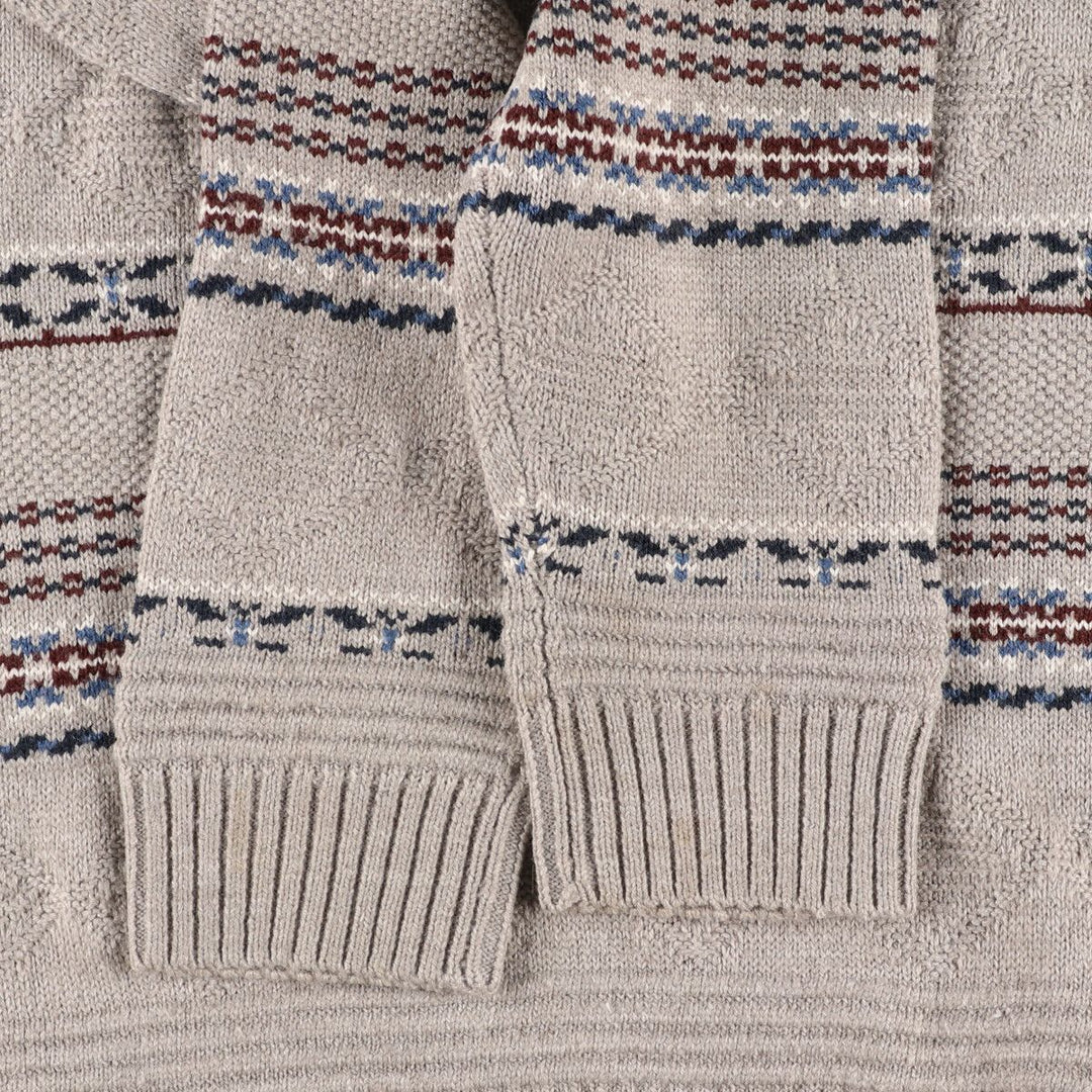 SPRINGFIELD All-over Pattern Acrylic Knit Sweater Men's L /eaa348633