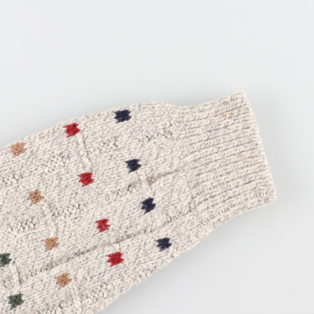 90'S CLAYBROOKE OUTDOORS all-over print cotton knit sweater made in USA men's XXL vintage /eaa348687