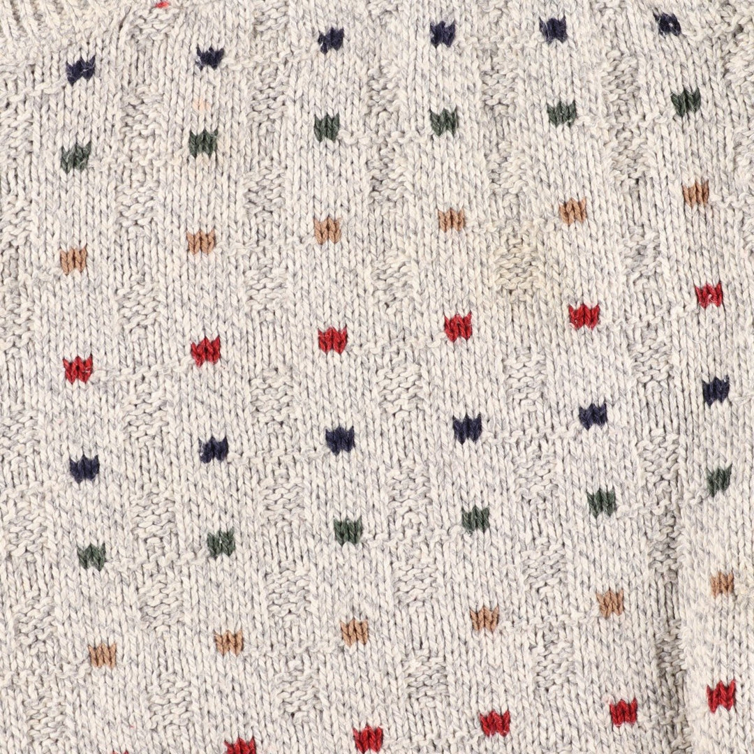 90'S CLAYBROOKE OUTDOORS all-over print cotton knit sweater made in USA men's XXL vintage /eaa348687