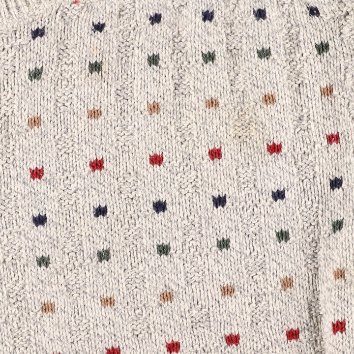 90'S CLAYBROOKE OUTDOORS all-over print cotton knit sweater made in USA men's XXL vintage /eaa348687