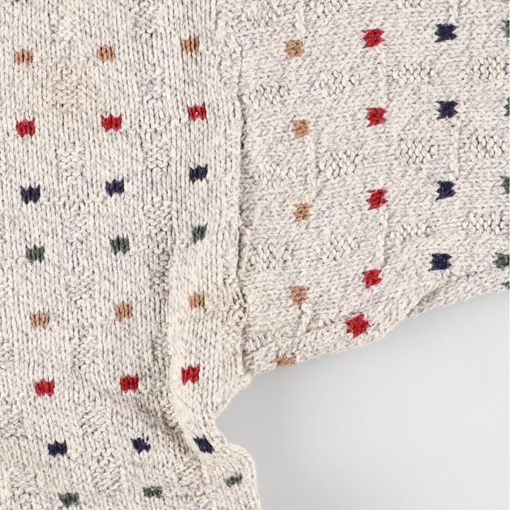 90'S CLAYBROOKE OUTDOORS all-over print cotton knit sweater made in USA men's XXL vintage /eaa348687