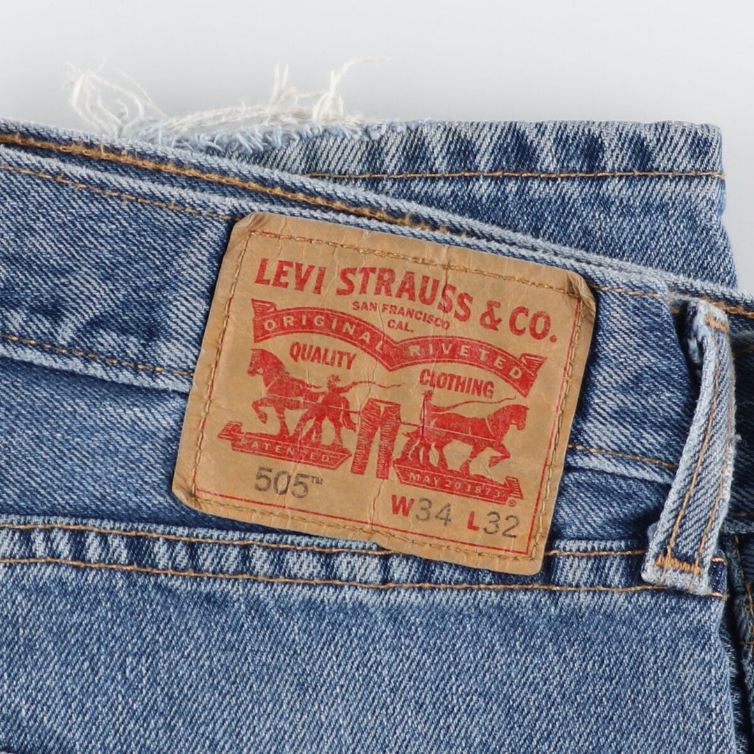 Levi's 505 tapered jeans denim pants men's w34 / eaa348755