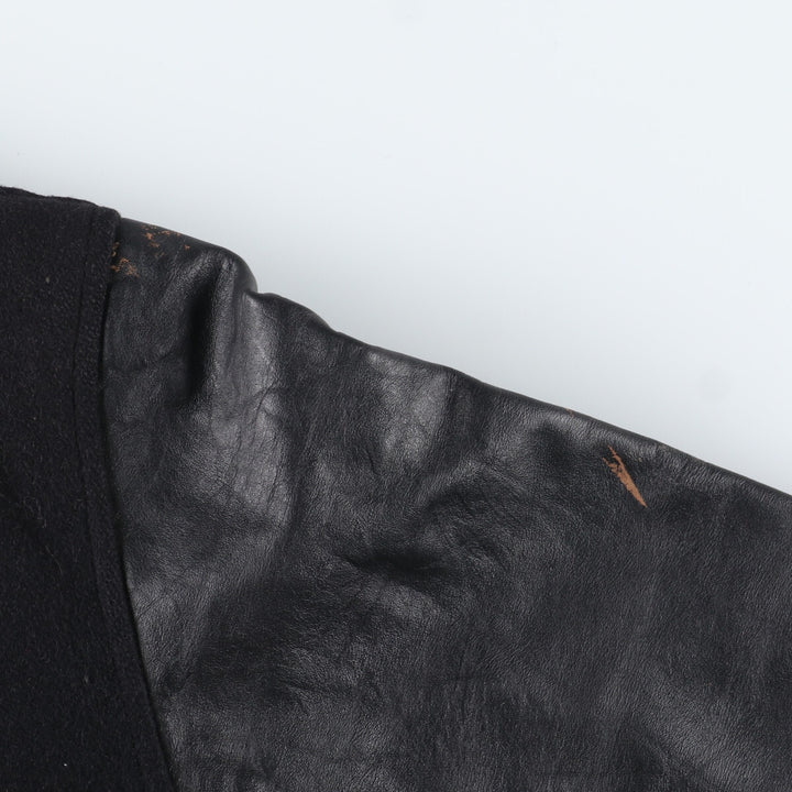 90'S T&M SPORTAWEAR Wool Leather Sleeve Varsity Jacket Award Jacket Varsity Jacket Made in USA Men's L Vintage /eaa348850