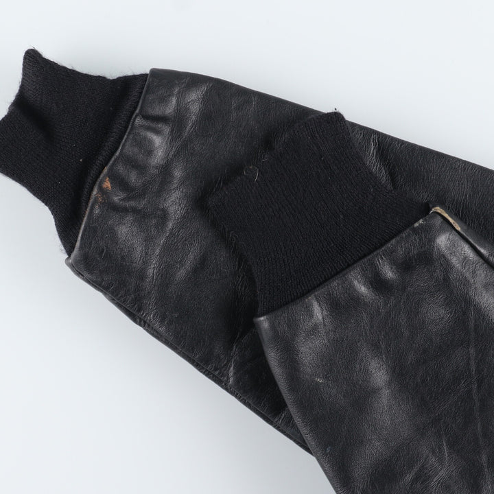 90'S T&M SPORTAWEAR Wool Leather Sleeve Varsity Jacket Award Jacket Varsity Jacket Made in USA Men's L Vintage /eaa348850