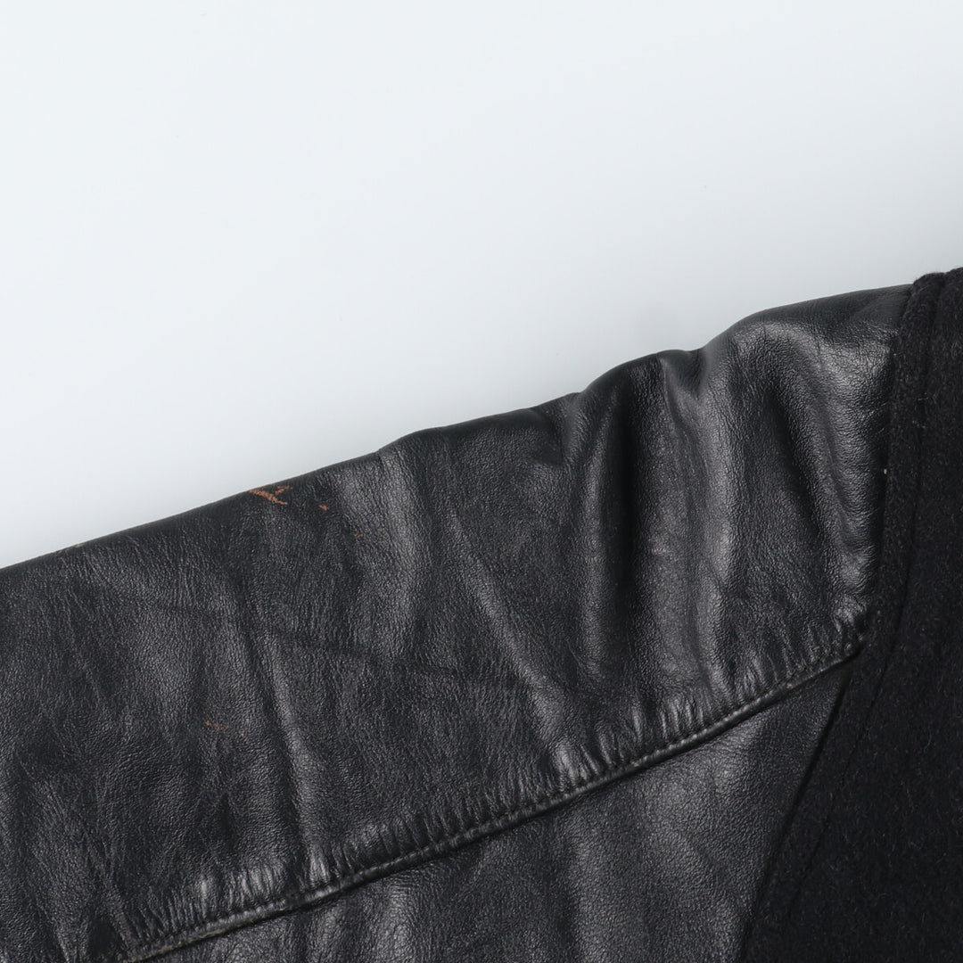 90'S T&M SPORTAWEAR Wool Leather Sleeve Varsity Jacket Award Jacket Varsity Jacket Made in USA Men's L Vintage /eaa348850