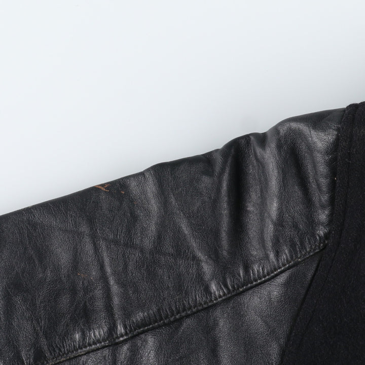 90'S T&M SPORTAWEAR Wool Leather Sleeve Varsity Jacket Award Jacket Varsity Jacket Made in USA Men's L Vintage /eaa348850