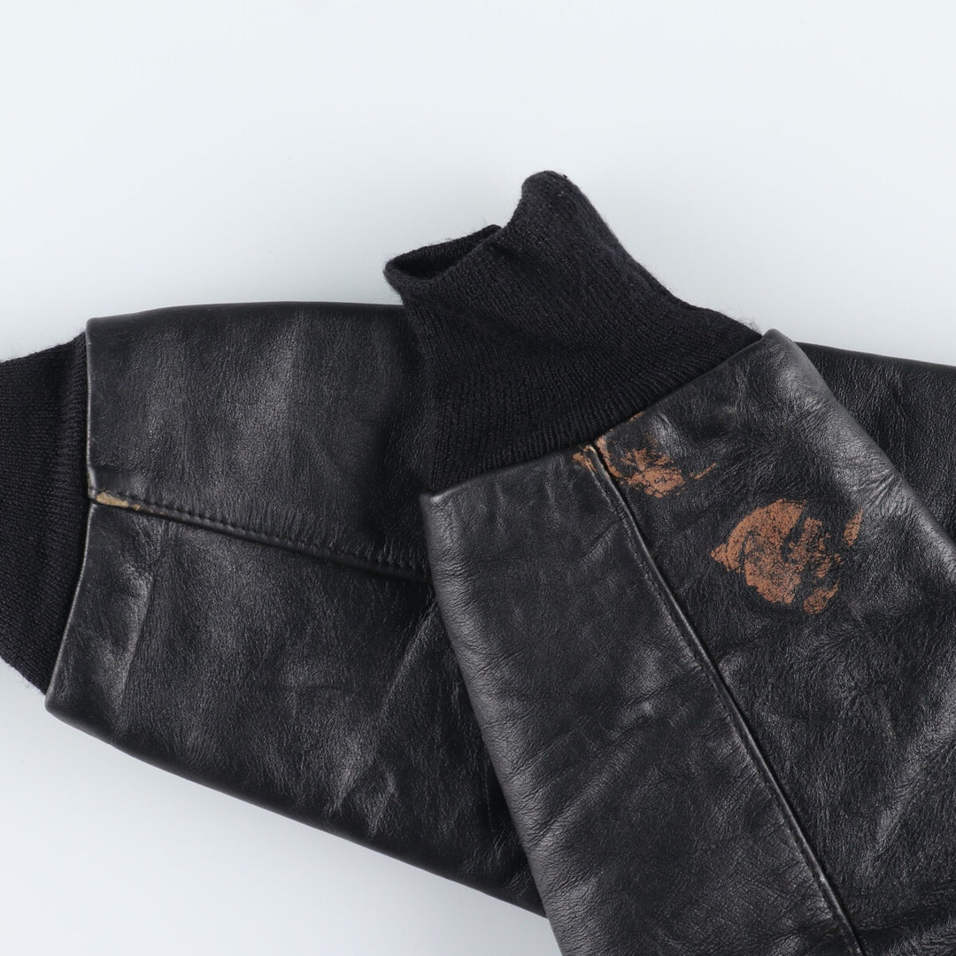 90'S T&M SPORTAWEAR Wool Leather Sleeve Varsity Jacket Award Jacket Varsity Jacket Made in USA Men's L Vintage /eaa348850