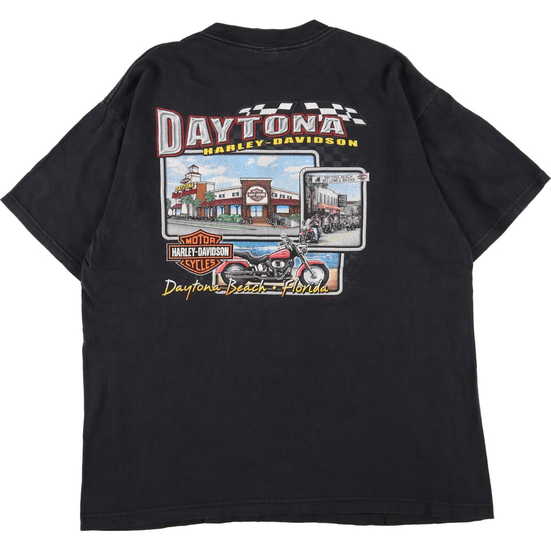 HOLOUBEK Harley-Davidson Double-sided Print Motorcycle Bike T-shirt Made in USA Men's L /eaa348916