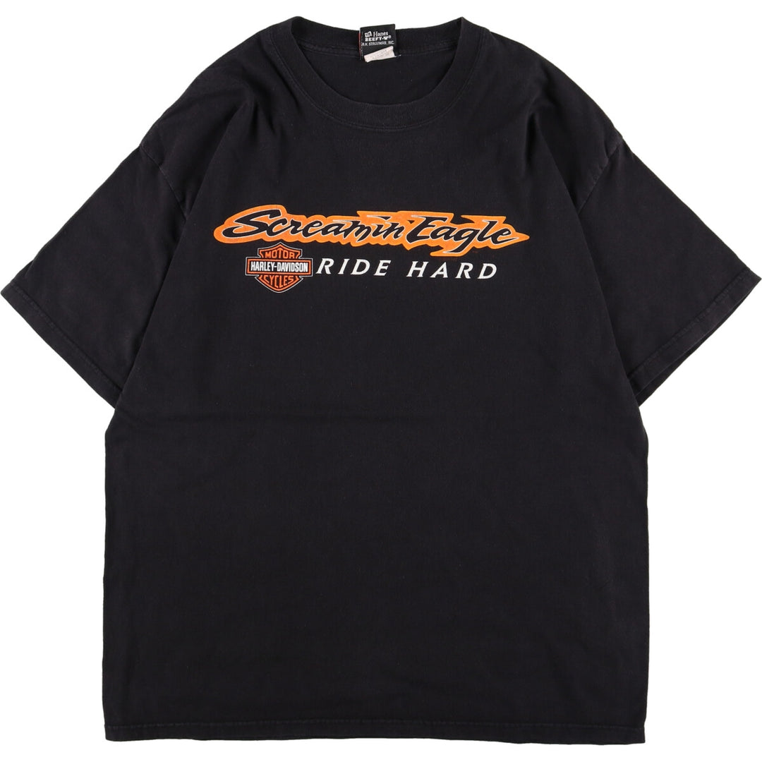 Hanes Harley-Davidson Double-Sided Print Motorcycle Bike T-Shirt Men's M /eaa348925