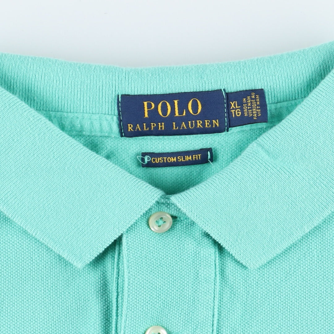 Ralph Lauren POLO RALPH LAUREN CUSTOM SLIM FIT short sleeve polo shirt men's L /eaa349048