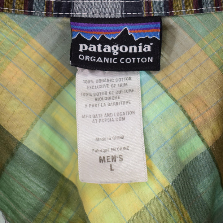 Patagonia ORGANIC COTTON 52221SP12 short sleeve check shirt, men's XL, made in 2012 /eaa349375