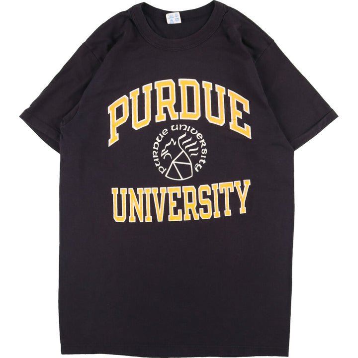 80'S Champion Tricot Tag Purdue University Logo Print T-Shirt Made in USA Men's S Vintage /eaa349549