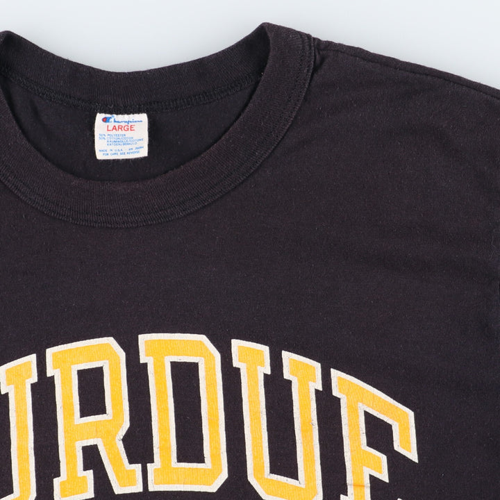 80'S Champion Tricot Tag Purdue University Logo Print T-Shirt Made in USA Men's S Vintage /eaa349549