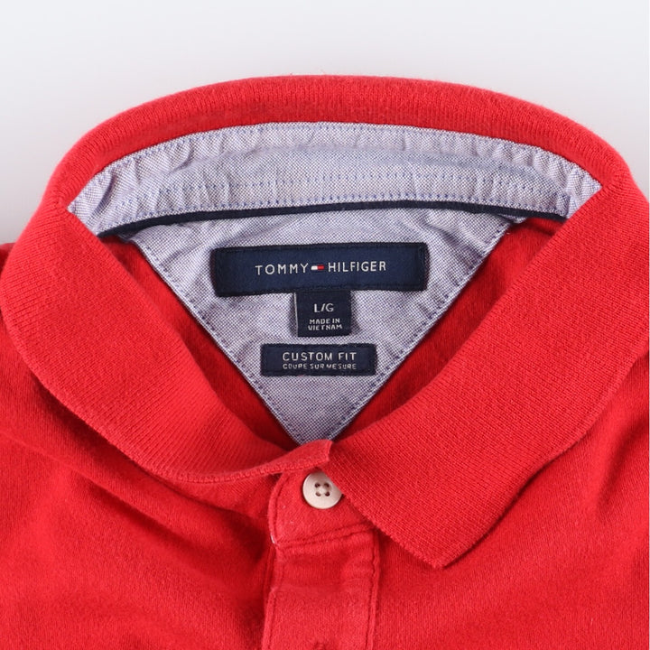 Tommy Hilfiger CUSTOM FIT short sleeve polo shirt for men, size L /eaa349809