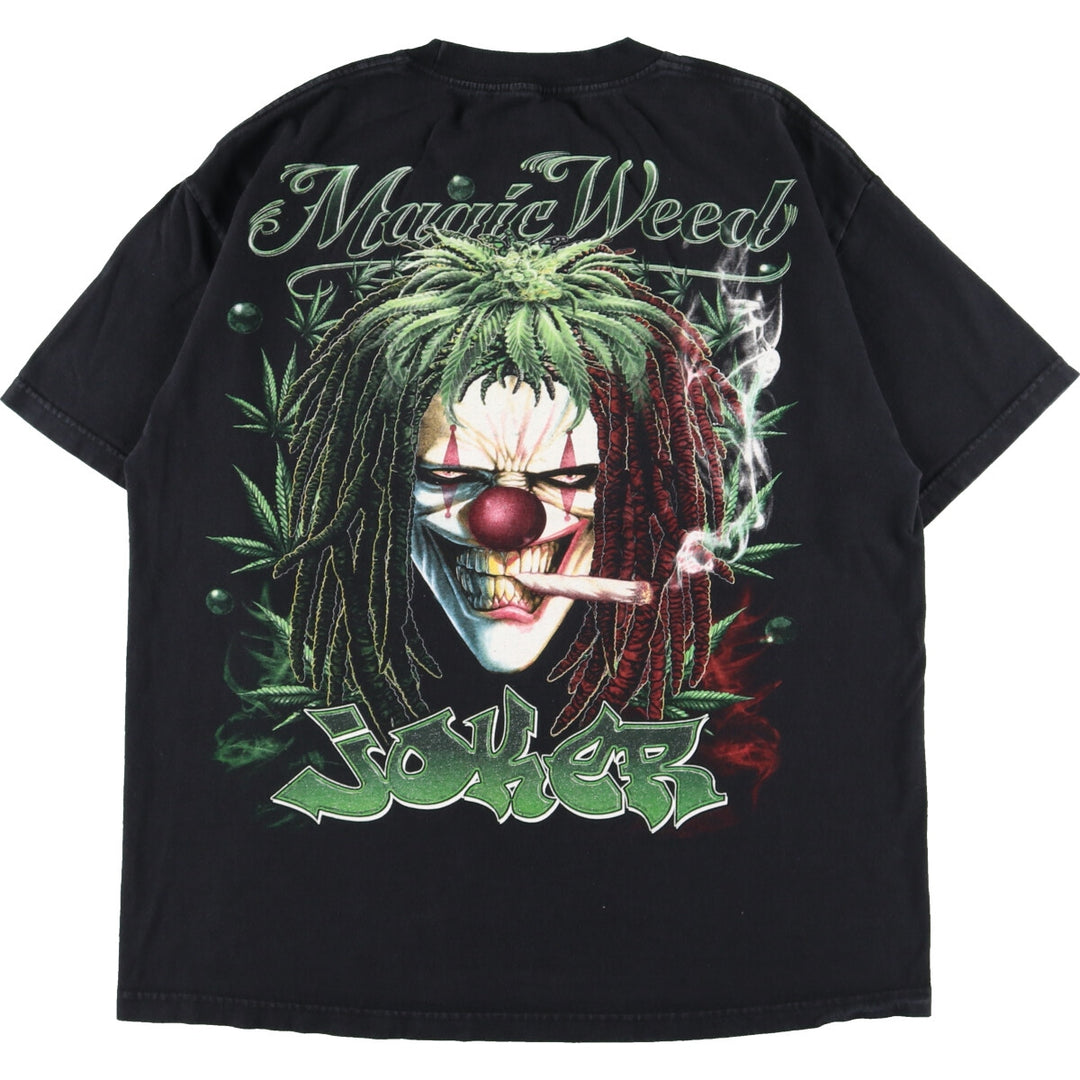 JOKER MAGIC WEED Joker Double-sided Print Character Print T-shirt Men's XL /eaa349907