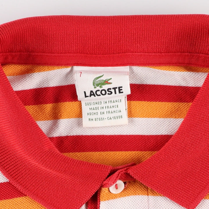 Lacoste LACOSTE Short Sleeve Striped Polo Shirt Men's L /eaa349909