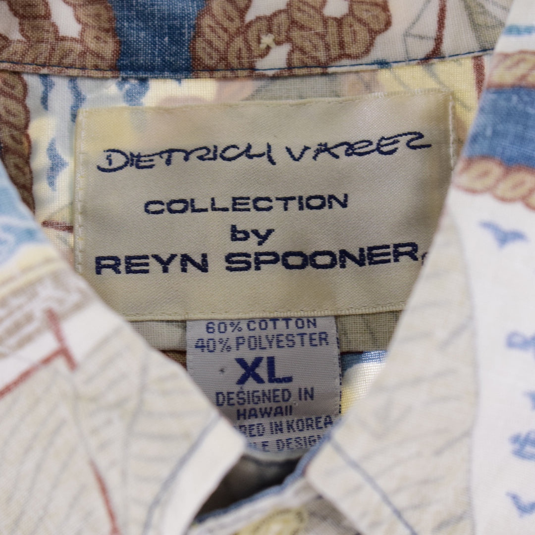 Reyn Spooner DIETRICH VAREZ COLLECTION All-over Print Button-Down Hawaiian Aloha Shirt Men's XL /eaa350145