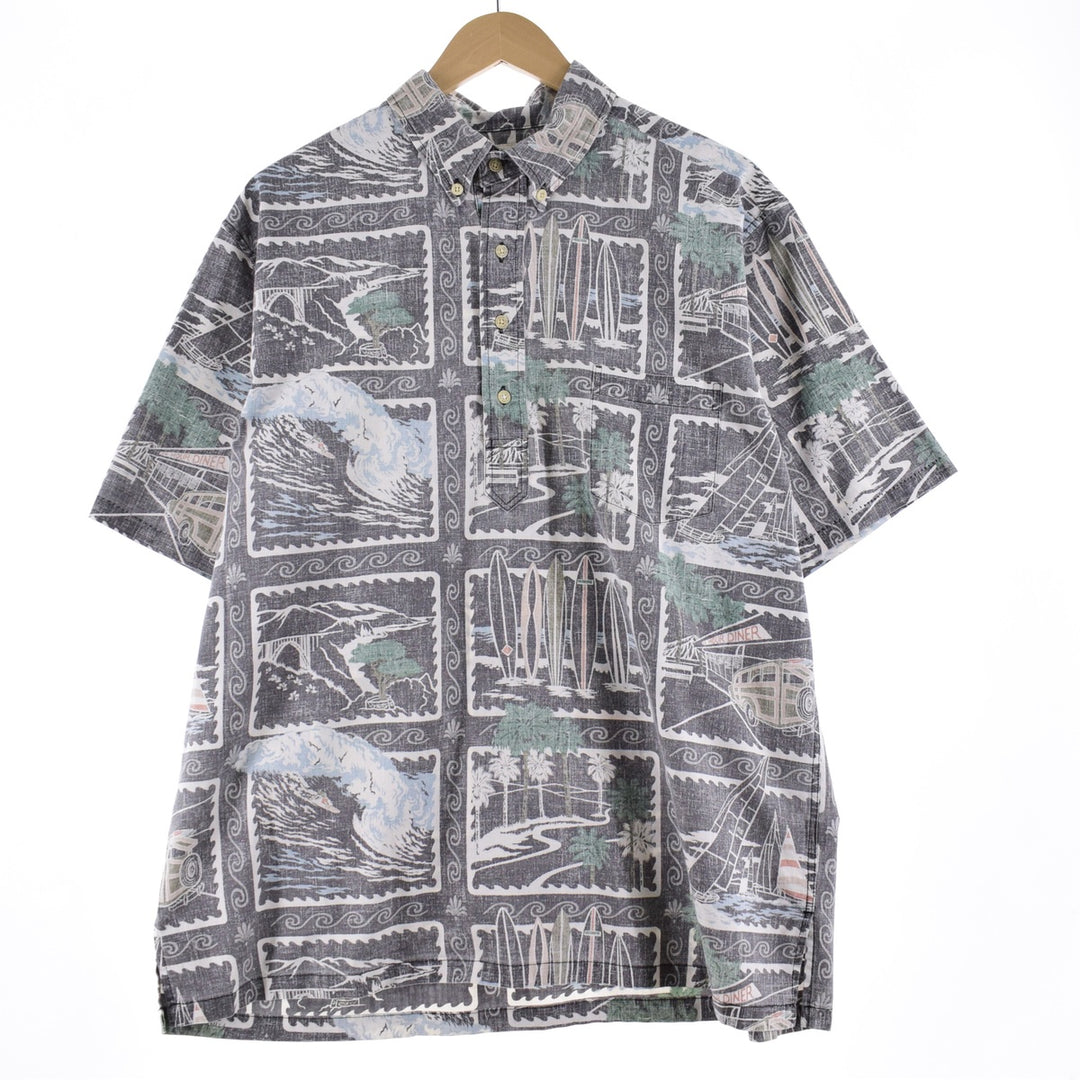 Reyn Spooner All-over Print Pullover Button-Down Hawaiian Aloha Shirt Men's XL /eaa350154