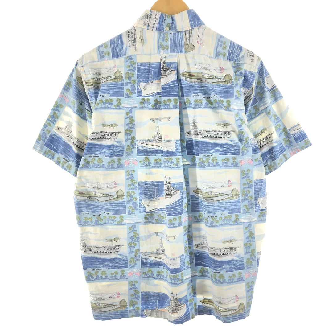 90'S REYNSPOONER Swimsuit Tag Bikini Tag Button Down Hawaiian Aloha Shirt Made in USA Men's M Vintage /eaa350200