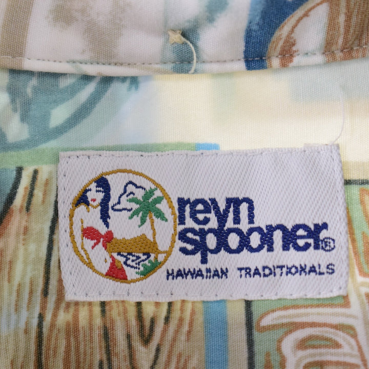 90'S Reyn Spooner Swimsuit Tag Bikini Tag All-Over Car Pattern Button-Down Hawaiian Aloha Shirt Men's XXL Vintage /eaa350244