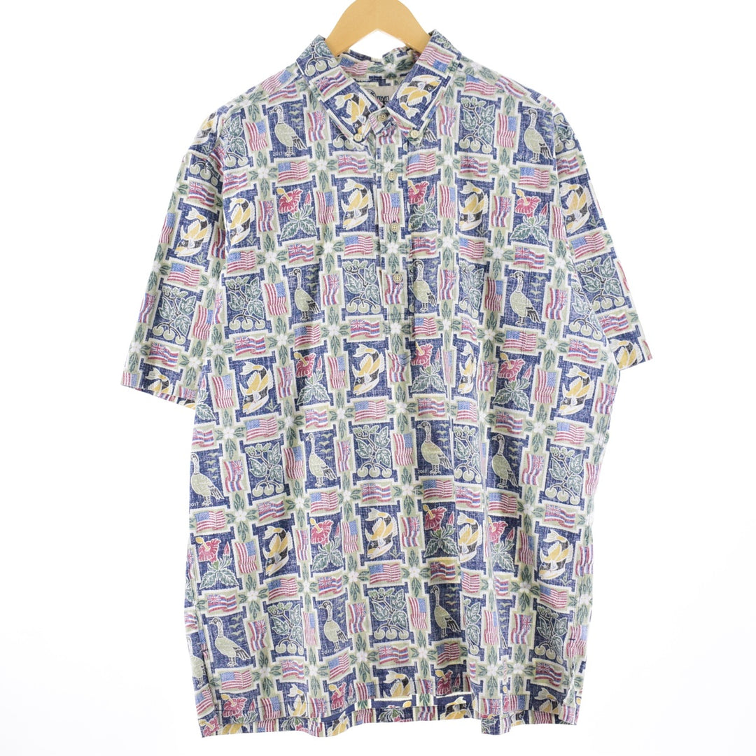 Reyn Spooner All-over Print Pullover Button-Down Hawaiian Aloha Shirt Men's XXL /eaa350245