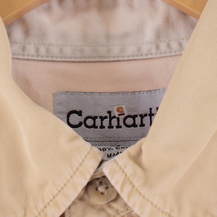 Carhartt Short Sleeve Button Down Shirt Men's L /eaa350525