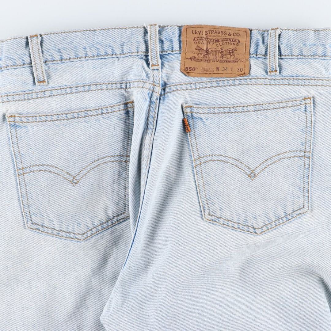 90'S Levi's 550 Relaxed Fit Tapered Leg Tapered Jeans Denim Pants Men's W33 Vintage / eaa350538