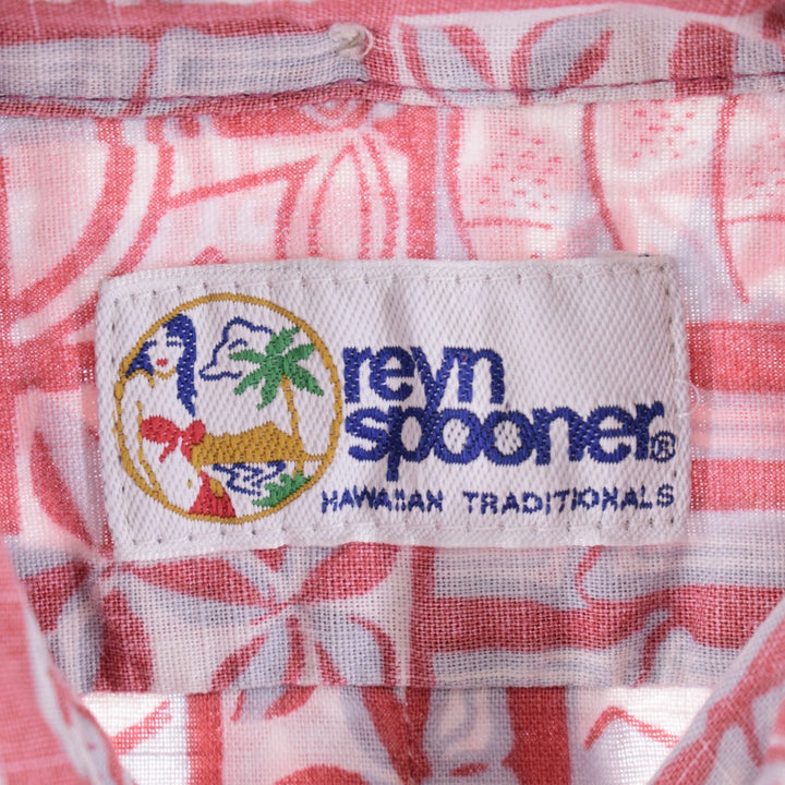 90'S REYNSPOONER Swimsuit Tag Bikini Tag All-Over Print Button-Down Hawaiian Aloha Shirt Made in Hawaii Men's L Vintage /eaa350855