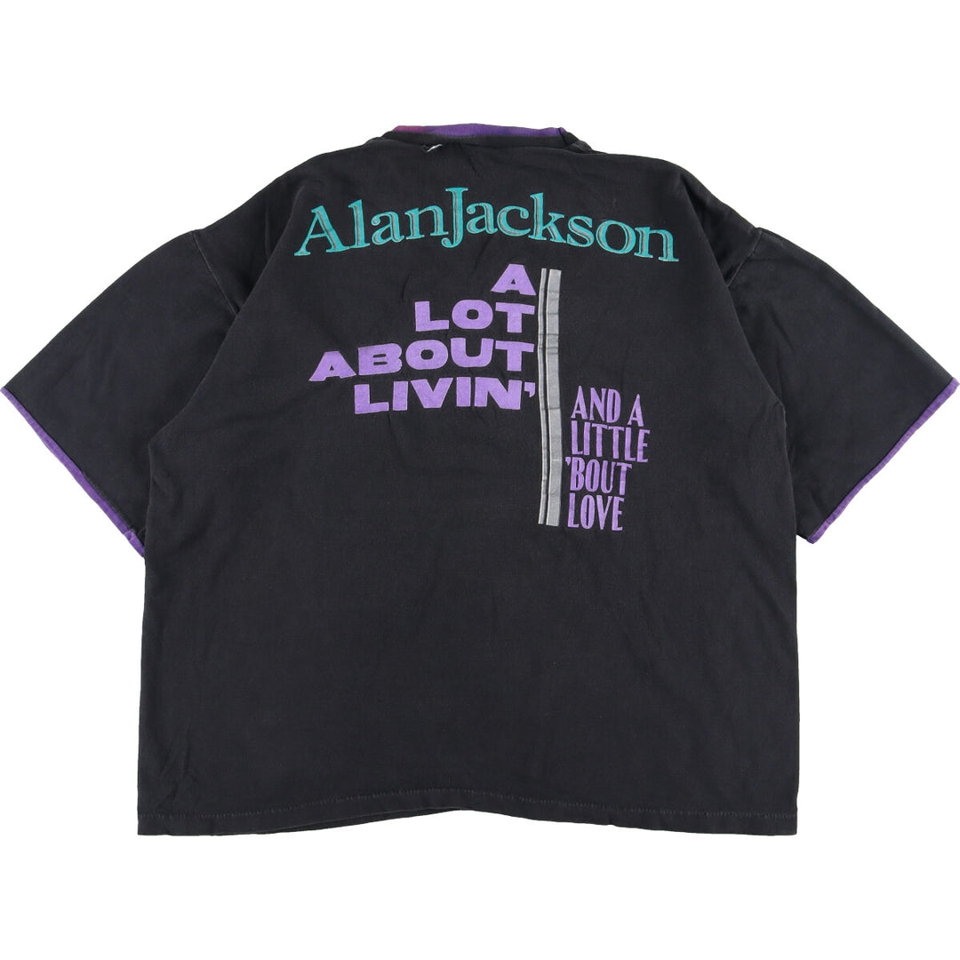 90'S THE HAWK ALAN JACKSON Alan Jackson band T-shirt band T men's L vintage /eaa350928