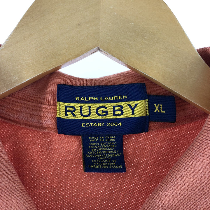 Ralph Lauren RALPH LAUREN Numbering patch attached short sleeve rugby shirt Men's L /eaa351360