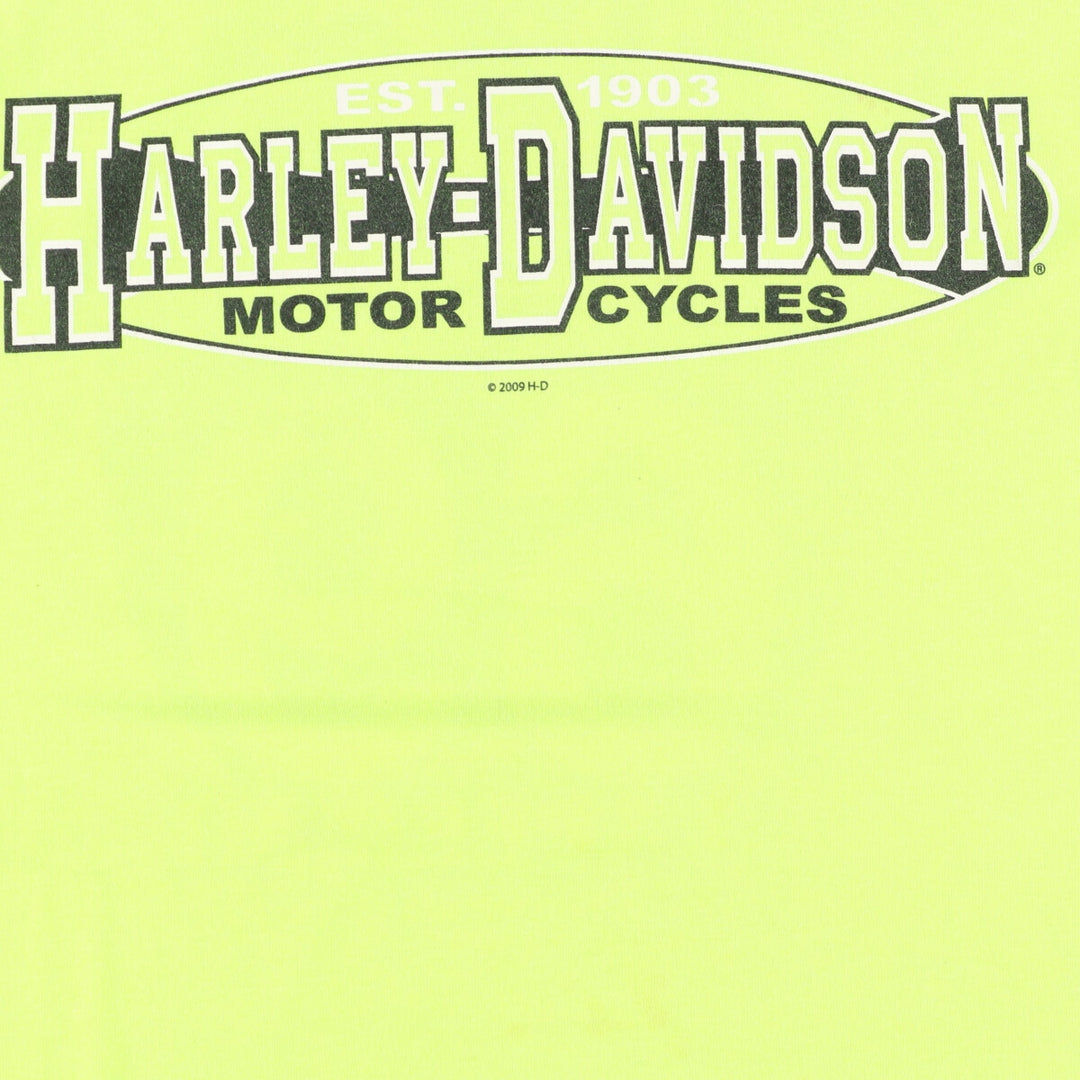 Harley-Davidson Double-sided Print Motorcycle Bike T-Shirt Men's L /eaa351829