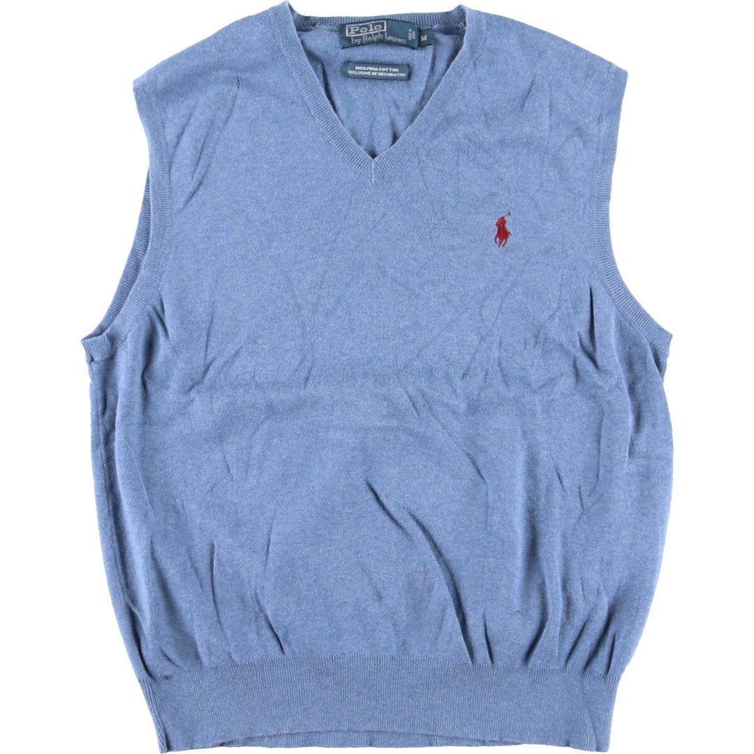 Ralph Lauren POLO by Ralph Lauren V-neck cotton knit vest Men's S /eaa352232