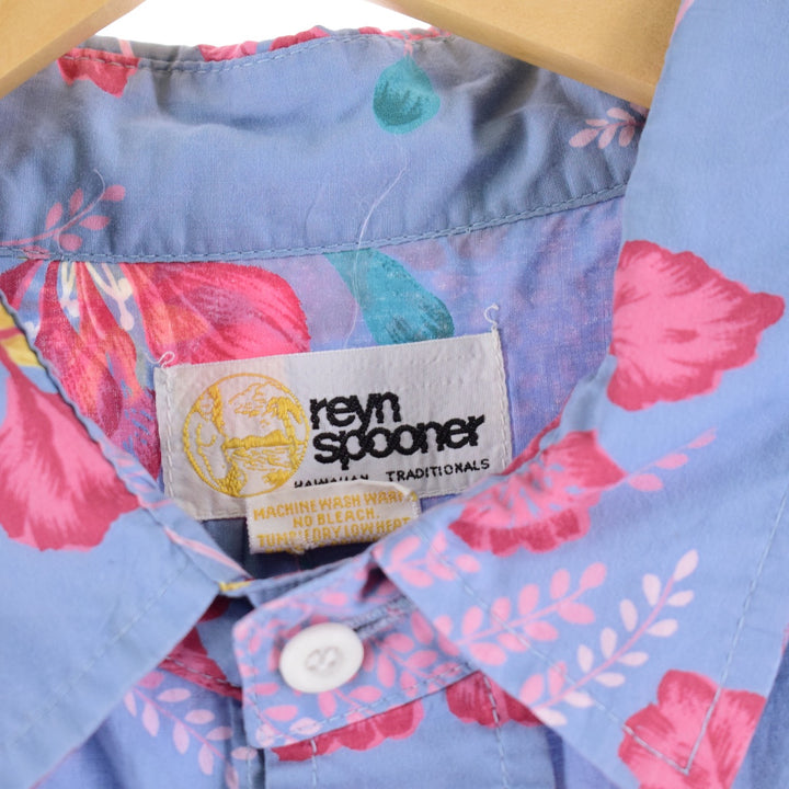 80'S Reyn Spooner Gold Tag Nude Tag All-Over Print Hawaiian Aloha Shirt Men's L Vintage /eaa352302