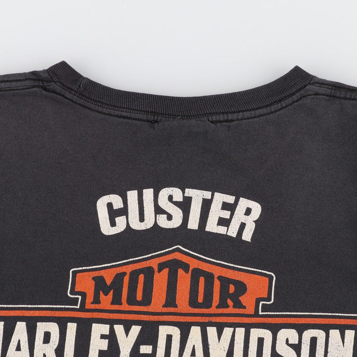 Bravado Harley-Davidson Double-Sided Print Motorcycle Bike T-Shirt Men's L /eaa352443